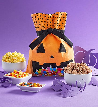 Spooky Fun Pumpkin Treat Bag